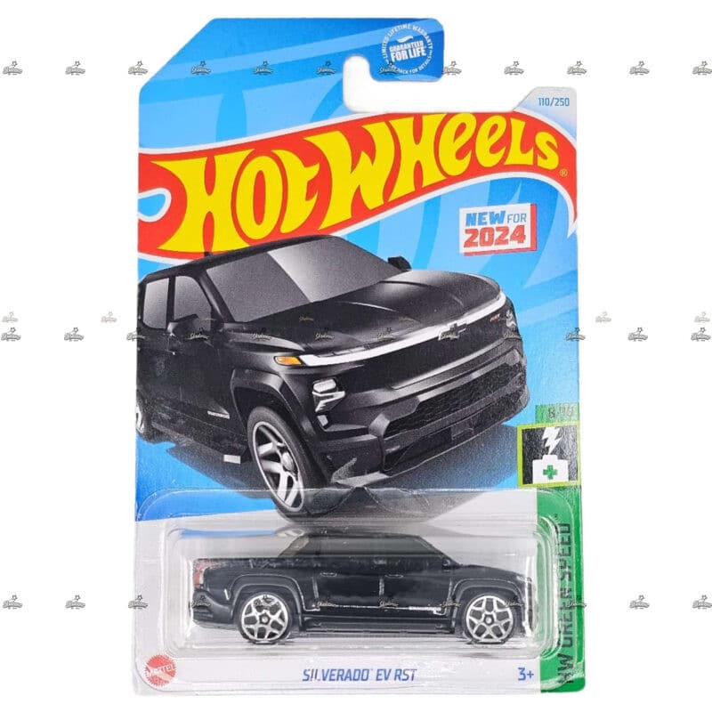 Hot wheels Silverado EV RST   HW GREEN SPEED b
