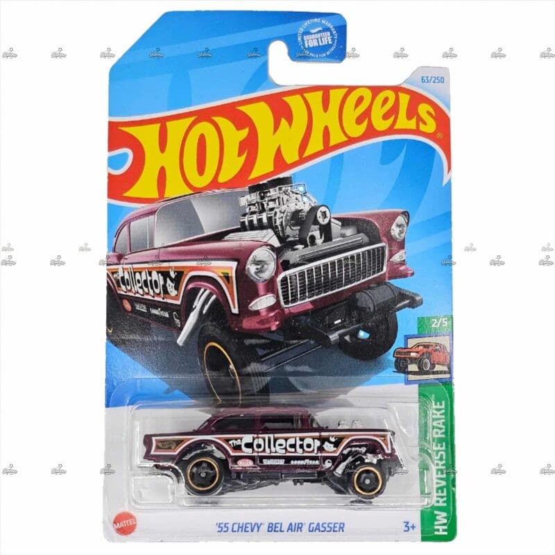 Hot Wheels 55 Chevy Bel Air Gasser   HW REVERSE RAKE