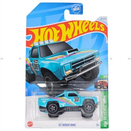 Hot Wheels 87 Dodge D100   HW REVERSE RAKE