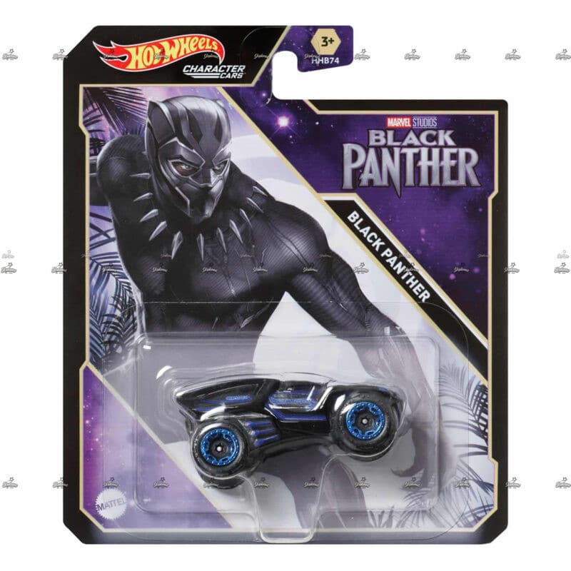Hot Wheels Character Cars   Black Panther   MARVEL