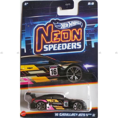 Hot Wheels 16 Cadillac ATS V R  NEON SPEEDERS