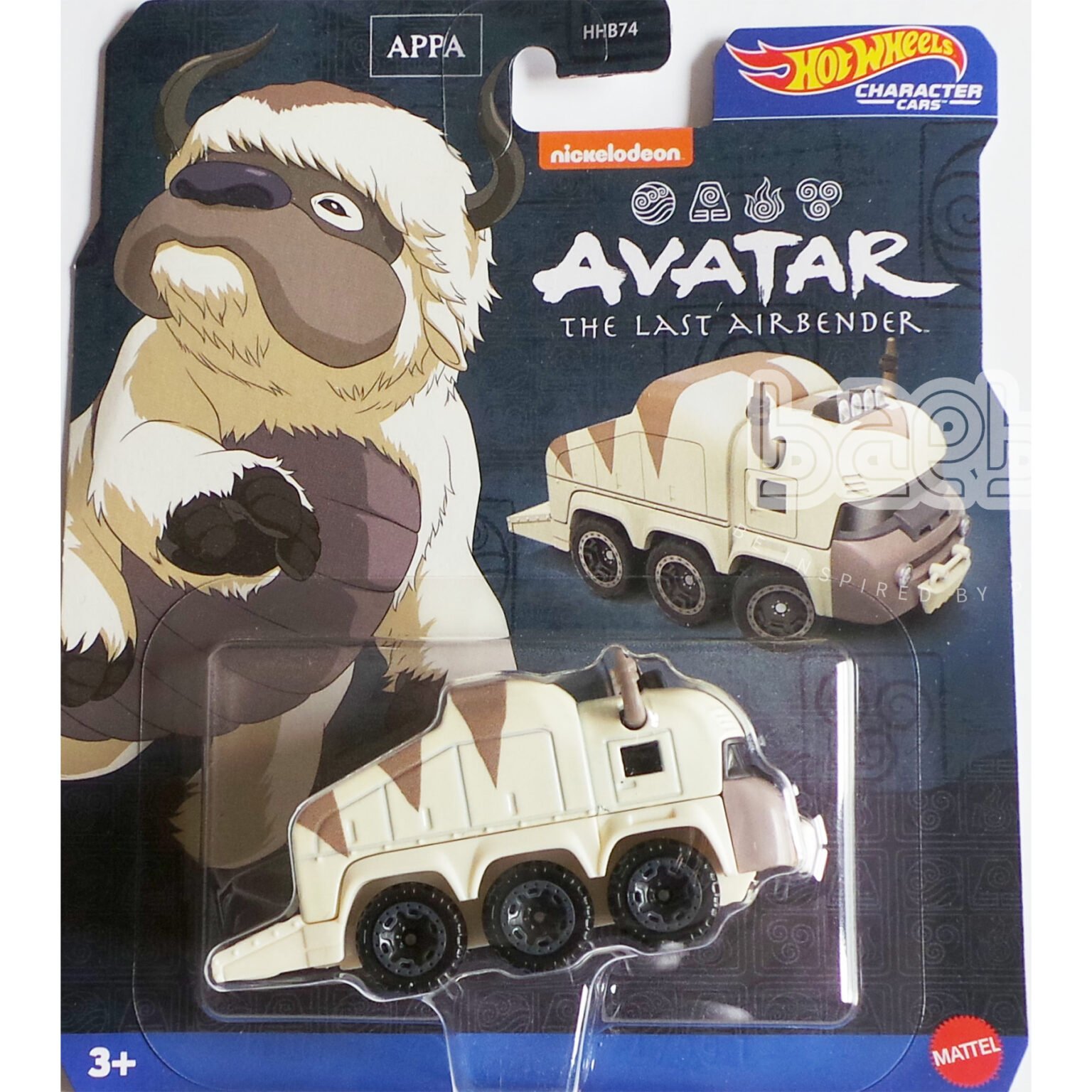 Hot Wheels Character Cars -Appa – AVATAR- THE LAST AIRBENDER- SKY/STR -69