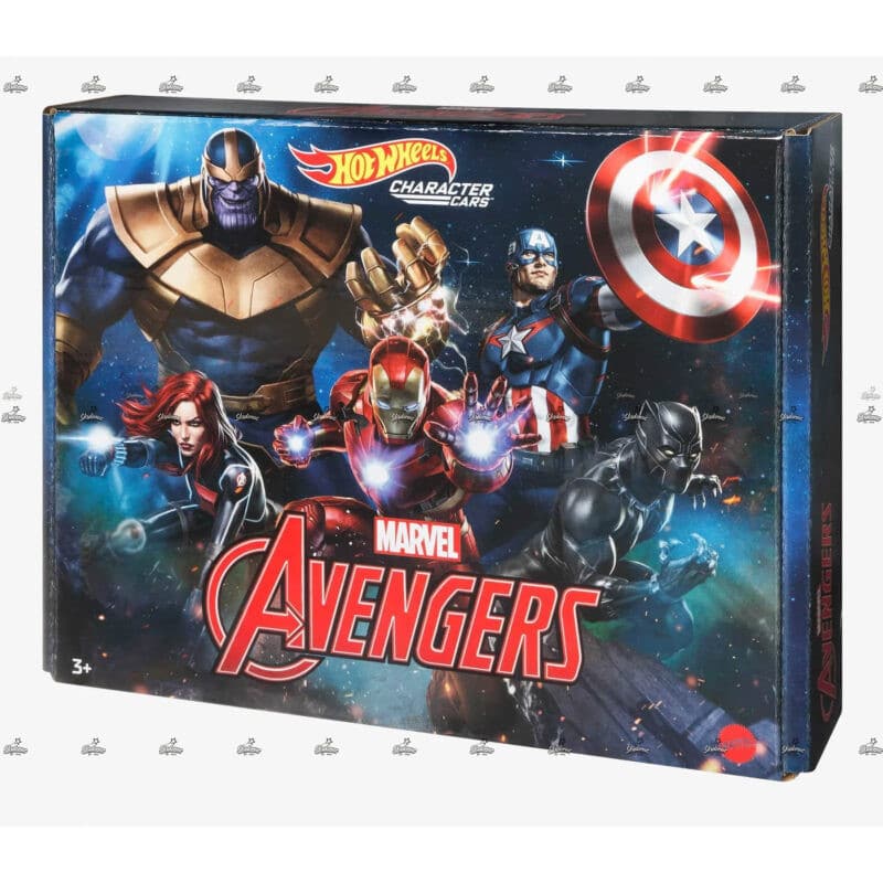 Hot Wheels Character Cars  Pack of 5   Marvel Avengers