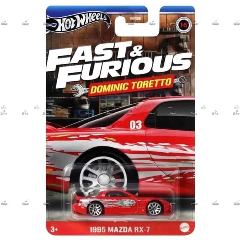 Hot Wheels Silver Series   1995 Mazda RX 7   Fast Furious DOMINIC TORETTO
