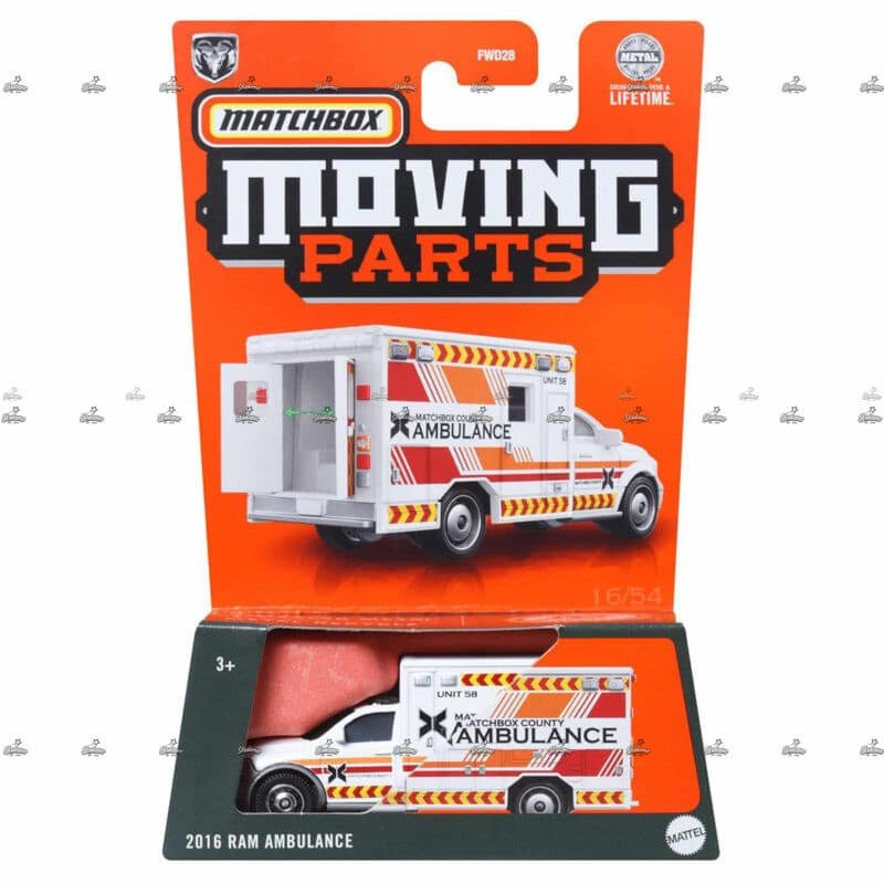 Matchbox Moving Parts   2016 Ram Ambulance
