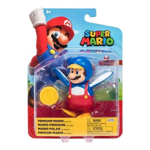 Nintendo Super Mario Action Figure PENGUIN MARIO WITH COIN FIGURE