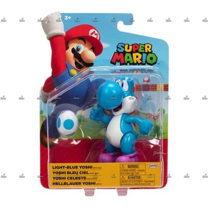 Nintendo Super Mario Action Figure LIGHT BLUE YOSHI FIGURE