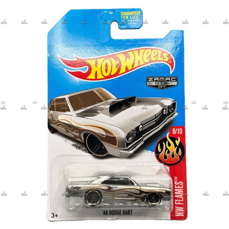 Hot Wheels 68 DODGE DART HW FLAMES ZAMAC