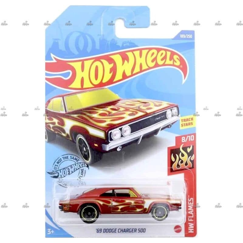 Hot Wheels 69 Dodge Charger 500 HW FLAMES
