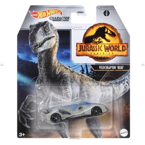 Hot Wheels Character Cars   Velociraptor Blue  JURASSIC WORLD