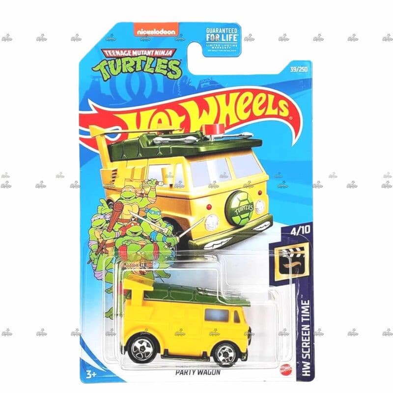 Hot Wheels Party Wagon Teenage Mutant Ninja Turtles HW SCREEN TIME