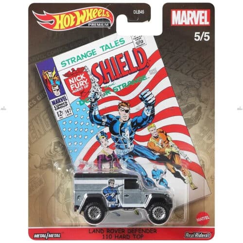 Hot Wheels Premium Land Rover Defender 110 Hard Top MARVEL