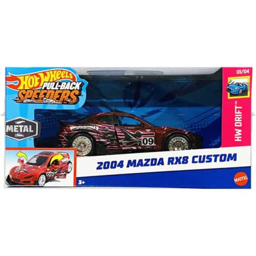 Hot Wheels   2004 Mazda RX8 Custom  HW DRIFT  PULL BACK SPEEDERS