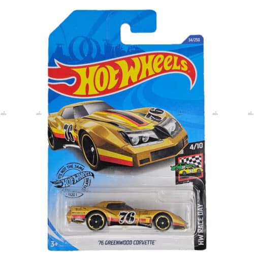Hot Wheels 76 Greenwood Corvette HW RACE DAY