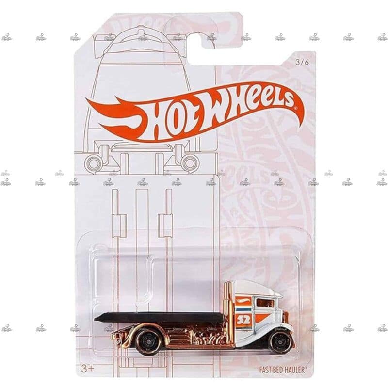 Hot Wheels Exclusive   Fast Bed Hauler   52nd Anniversary Edition   PEARL AND CHROME