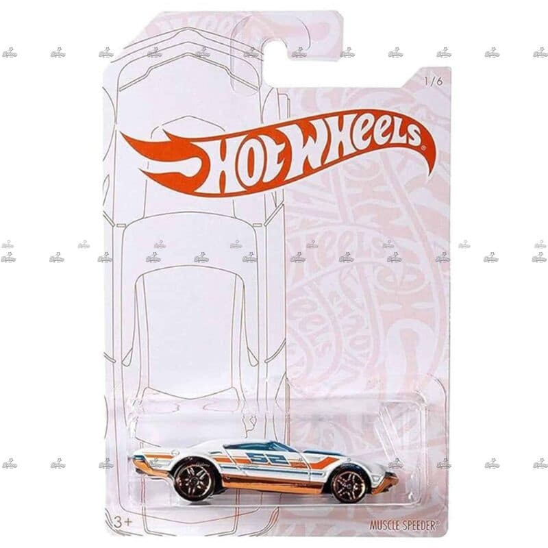Hot Wheels Exclusive   Muscle Speeder   52nd Anniversary Edition   PEARL AND CHROME