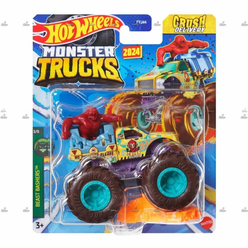 Hot Wheels Monster Trucks Crush Delivery BEAST BASHERS (Imported Card)