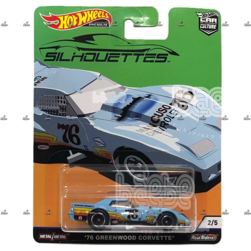 Hot Wheels Premium 76 Greenwood Corvette SILHOUETTES