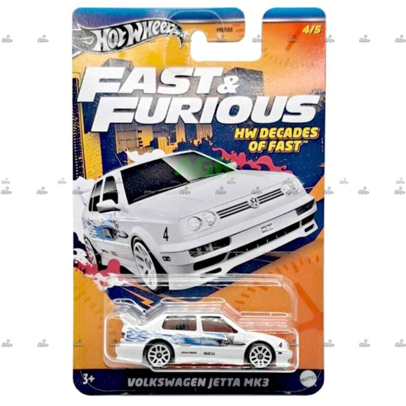 Hot Wheels Silver Series   Volkswagen Jetta MK3   Fast Furious  HW DECADES OF FAST