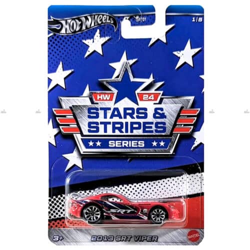 Hot Wheels Silver Series   2013 SRT Viper  STARS AND STRIPES 2024