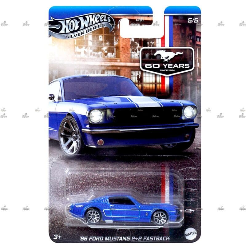 Hot Wheels Silver Series   65 Ford Mustang 2+2 Fastback   60 Years Edition 2025