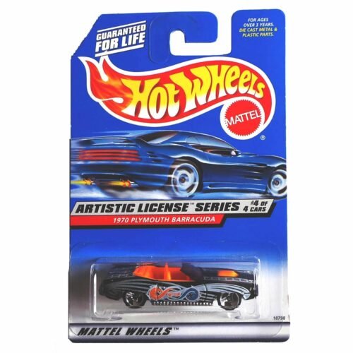 hot wheels blue card 1970 plymouth barracuda artistic license series