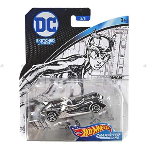 Hot Wheels Character Card   Cat Woman  DC SKETCHED SERIES