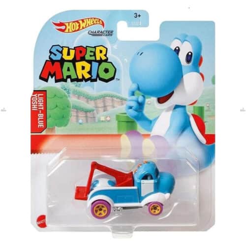 Hot Wheels Character Cars   Light Blue Yoshi   SUPER MARIO