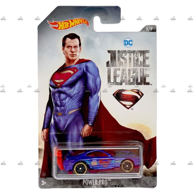Hot Wheels Exclusive   Power pro   DC JUSTICE LEAGUE SUPERMAN