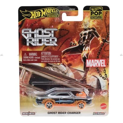 Hot Wheels Premium   Ghost Rider Charger   Marvel