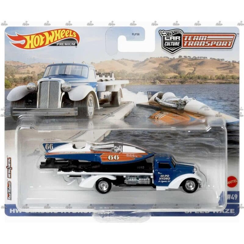 Hot Wheels Team Transport   HW Classic Hydroplane Speed Waze