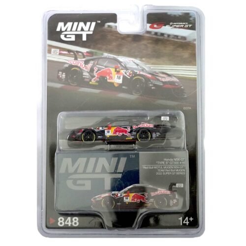 Mini GT   Honda NSX GT Type S GT500 Super GT Series 2022 Red Bull Motul Mugen NSX GT 848
