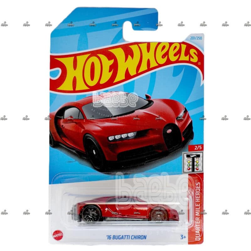 hot wheels  16 bugatti chiron   quarter mile heroes