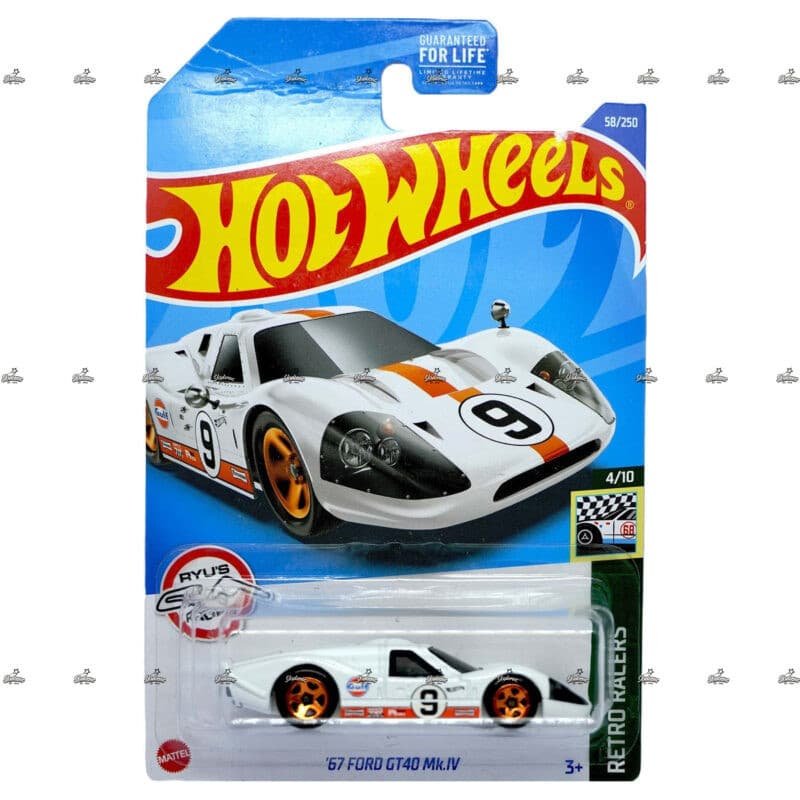 hot wheels 67 ford gt40 mkiv retro racers
