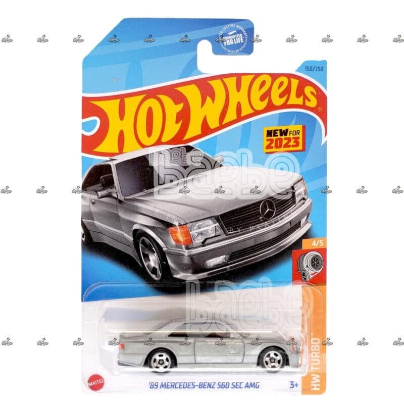 hot wheels   89 mercedes  benz 560 sec amg  hw turbo 2023