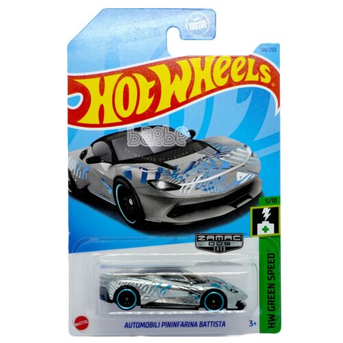 hot wheels   automobili pininfarina battista   hw green speed zamac