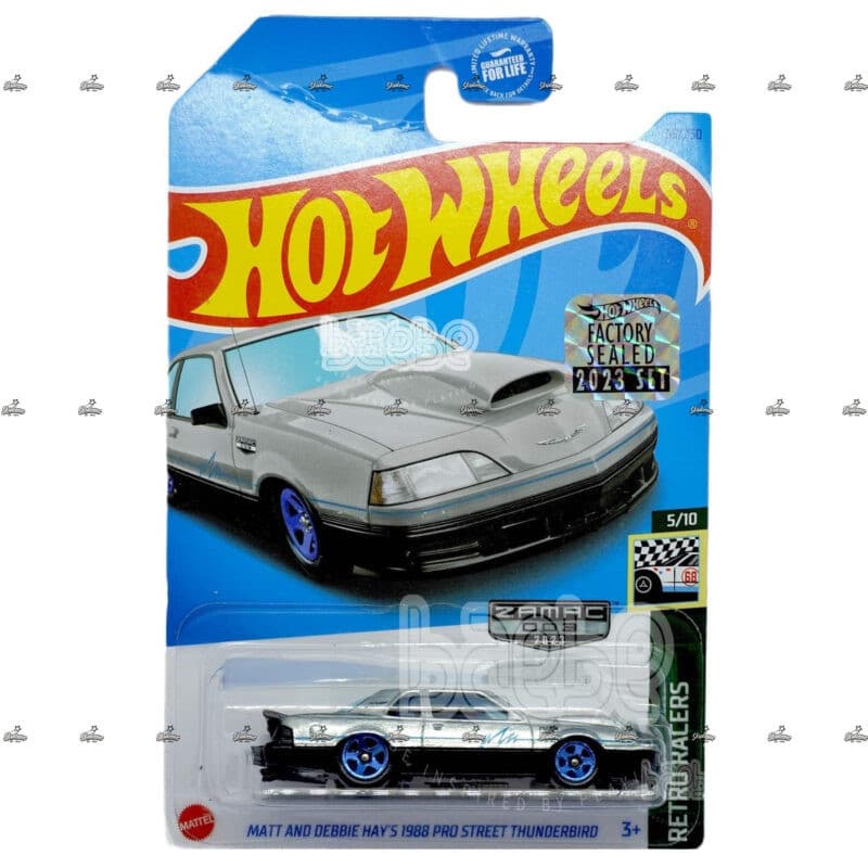 hot wheels   matt and debbie hays 1988 pro street thunderbird   retro racers zamac