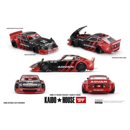 mini gt   kaido house   172 nissan fairlady z kaido gt advan