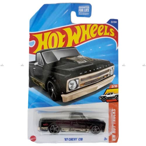 Hot Wheels 67 Chevy C10 HW HOT TRUCKS #2025 F Case U.S. Card