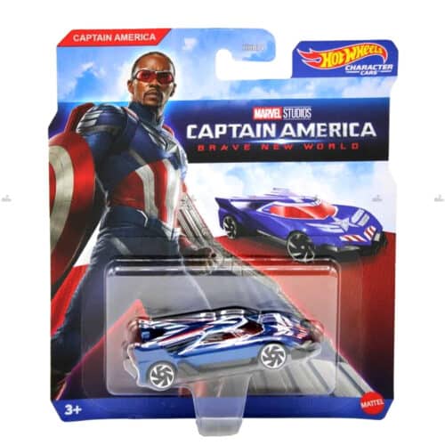 Hot Wheels Character Cars  Captain America Brave New World  MARVEL