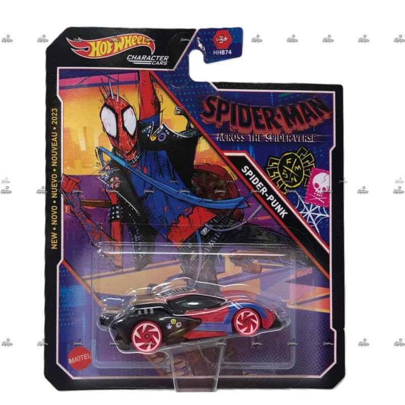 Hot Wheels Character Cars   Spider Punk   SPIDERNAB ACROSS THE SPIDERVERSE