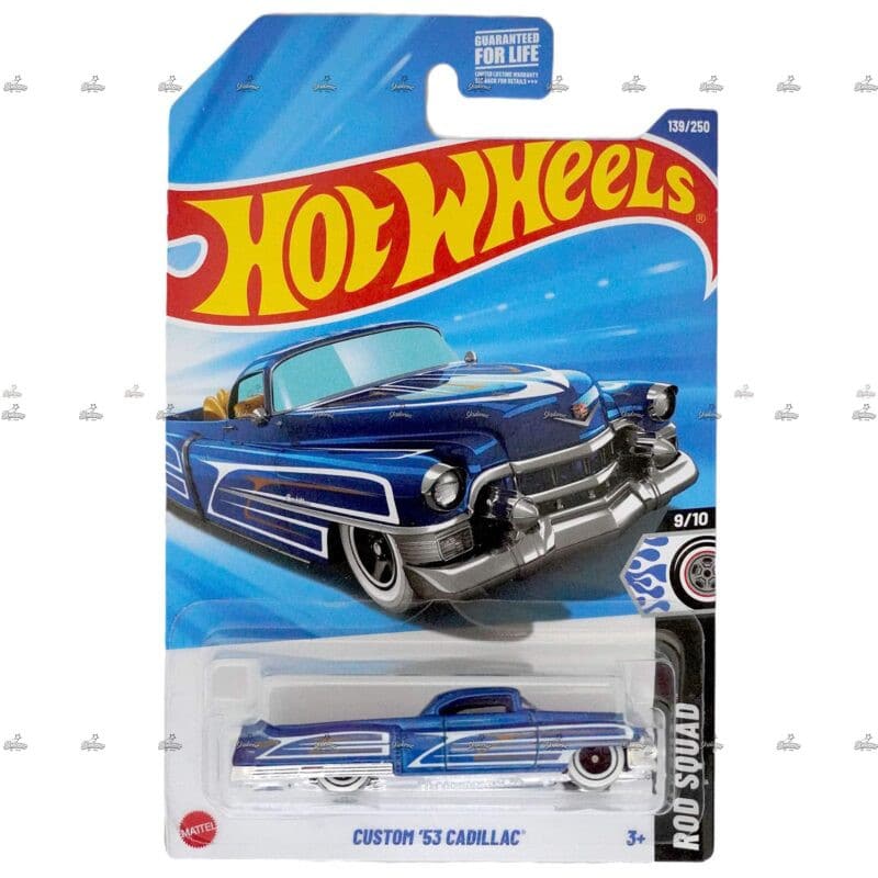 Hot Wheels Custom 53 Cadillac ROD SQUAD #2025 F Case U.S. Card