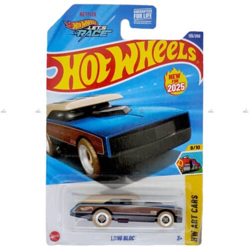 Hot Wheels Long Bloc HW ART CARS #2025 F Case U.S. Card