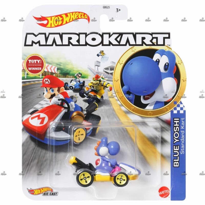 Hot Wheels Mario Kart Blue Yoshi STANDARD KART 2025