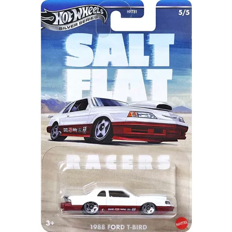 Hot Wheels Silver Series 1988 Ford T Bird   SALT FLAT RACERS