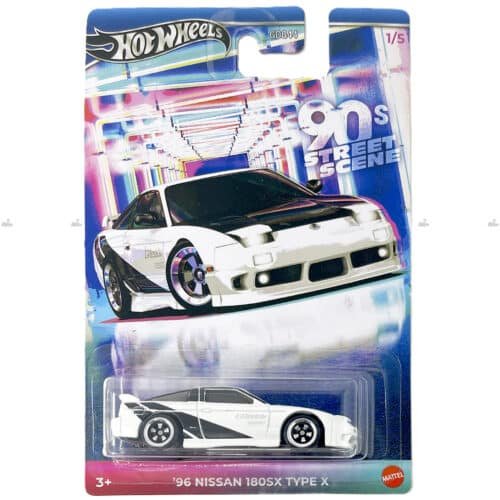 Hot Wheels Silver Series   96 Nissan 180SX Type X   90s Street Scene  2025 Edition