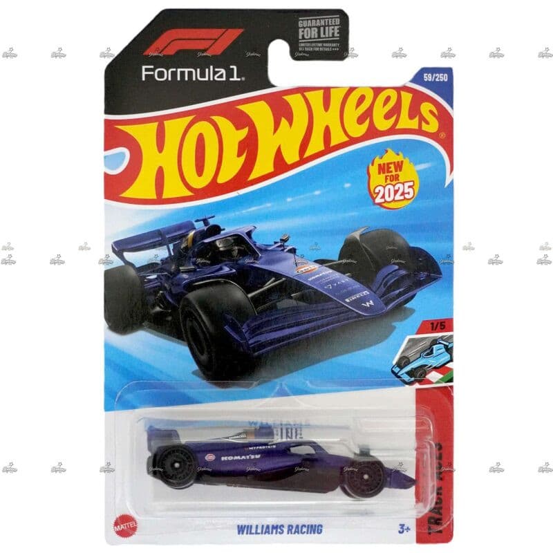 Hot Wheels Williams Racing TRACK ACES FORMULA 1 #2025 F Case U.S. Card
