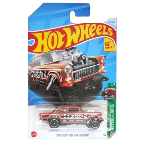 hot wheels   55 chevy bel air gasser  hw reverse rake