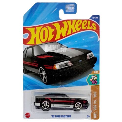 hot wheels   92 ford mustang   hw 70s vs 90s 2025 f case us card