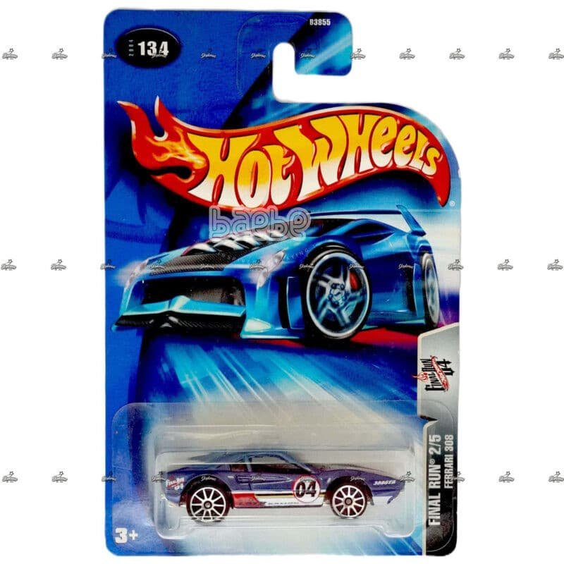 hot wheels blue card   ferrari 308   final run 2 5